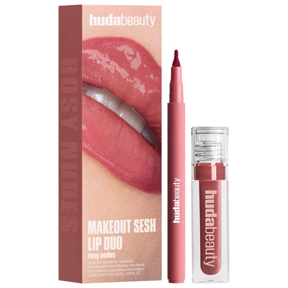 Huda Beauty - Make Out Sesh Lip Stain and Lip Gloss Duos