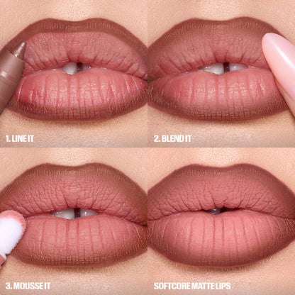 how to use Huda beauty - LIQUID MATTE MOUSSE lipstick