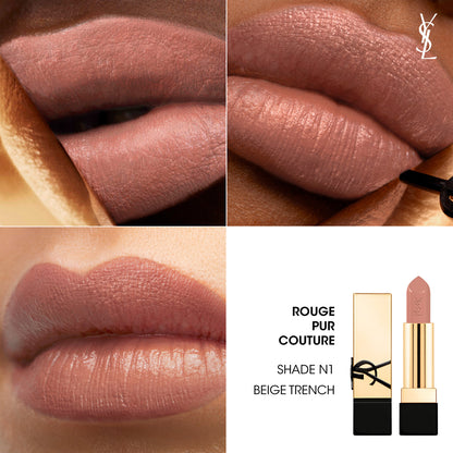 YSL -  Rouge Pur Couture Caring Satin Lipstick with Ceramides MINI