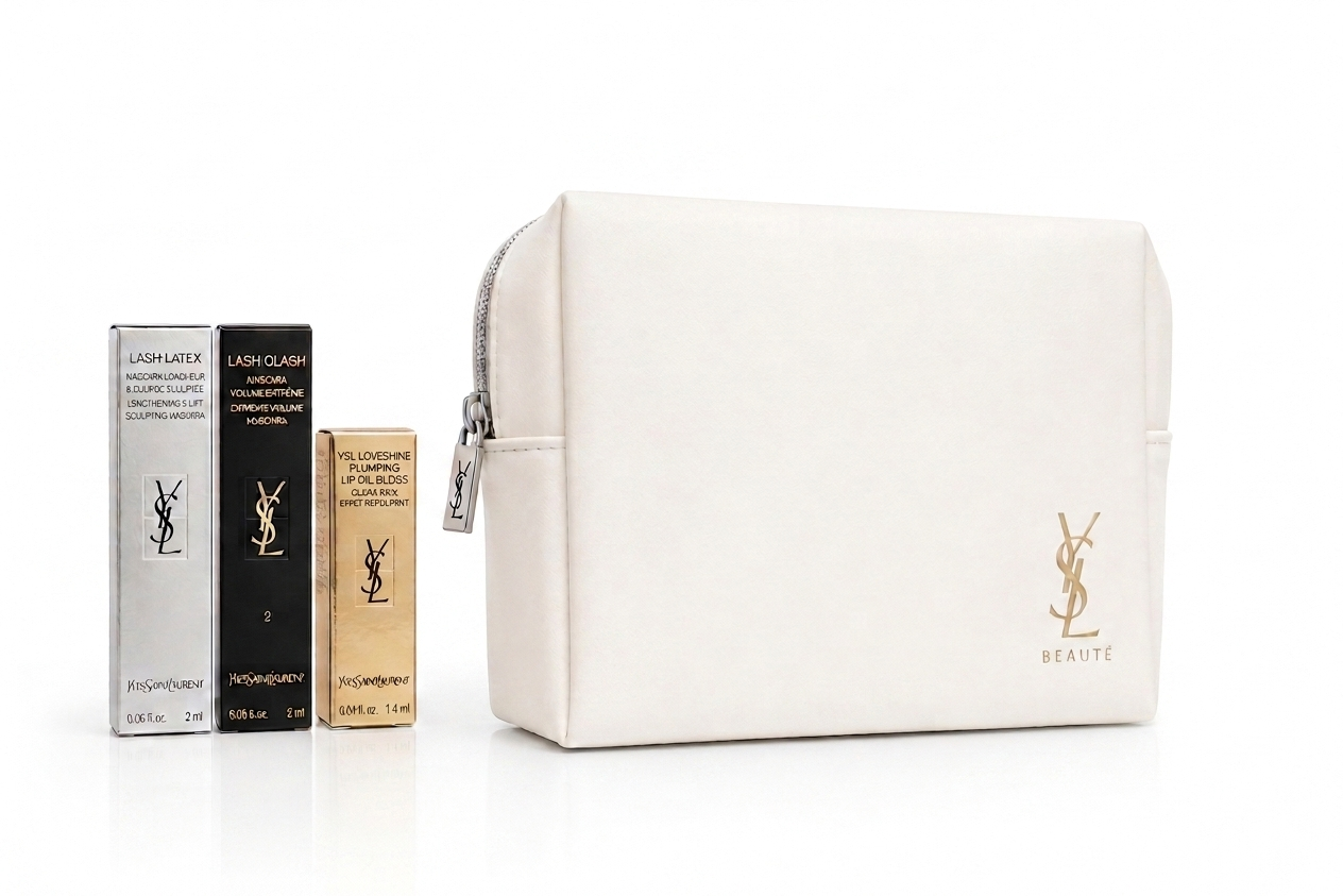 YSL luxury Pouch & Mini Makeup Essentials