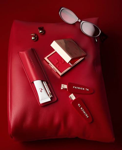 Patrick Ta - Red Strawberry Puffer Clutch