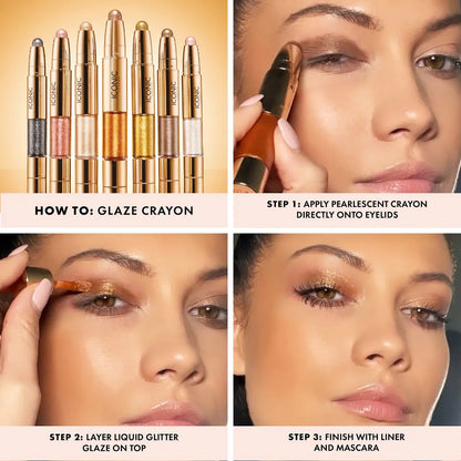 Iconic London - Glaze Dual Ended Eyeshadow Crayon