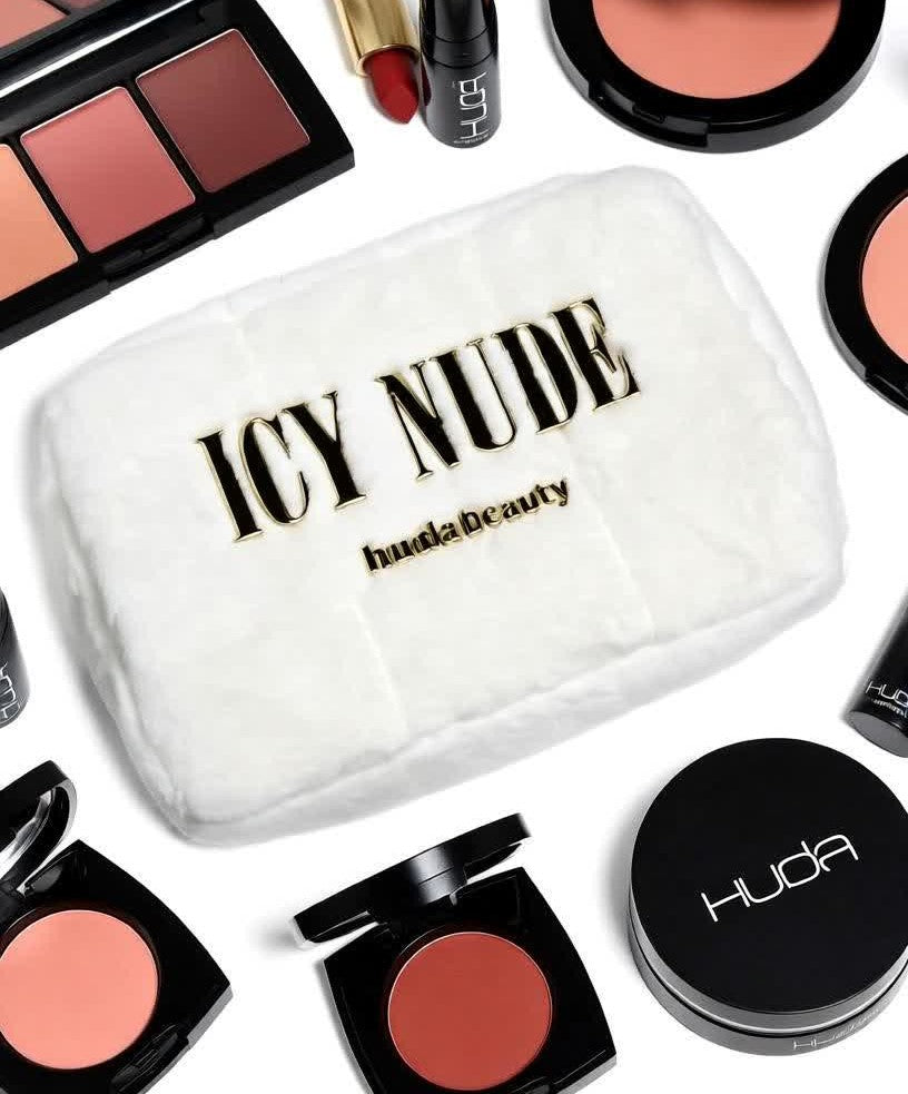 HUDA BEAUTY - Icy Nude Makeup Bag