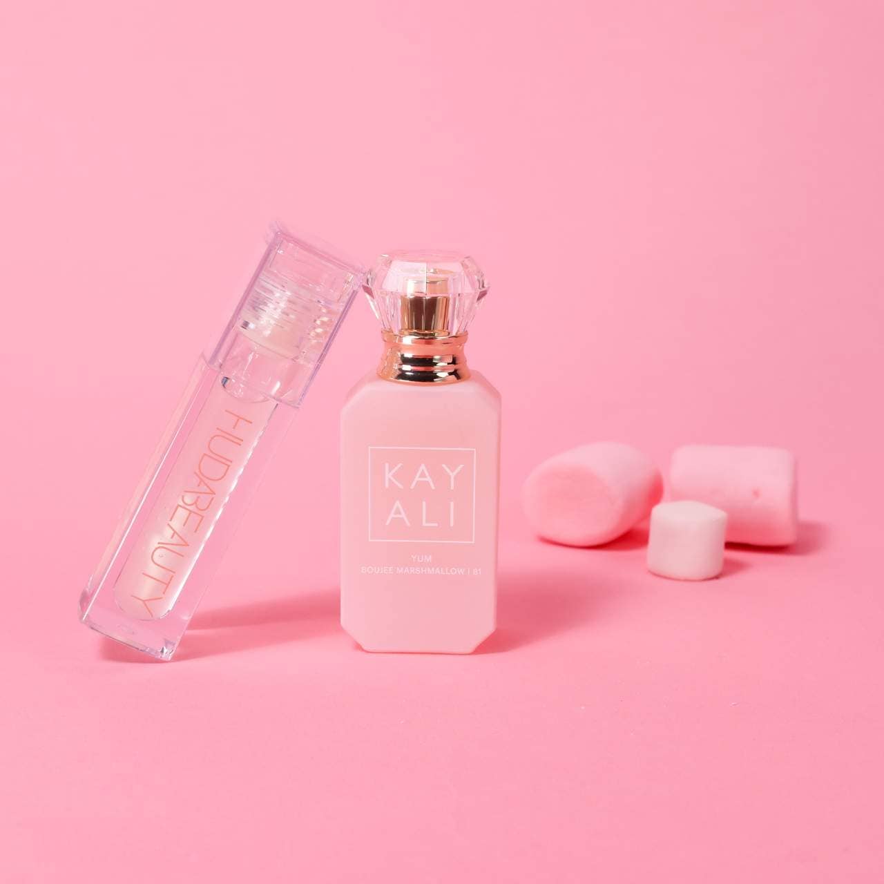 KAYALI  YUMMY KISS SET - Yum Marshmallow + Faux Filler Gloss Glassy