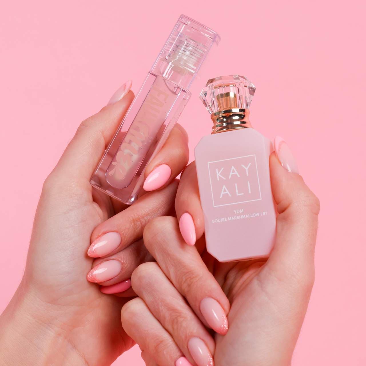 KAYALI  YUMMY KISS SET - Yum Marshmallow + Faux Filler Gloss Glassy
