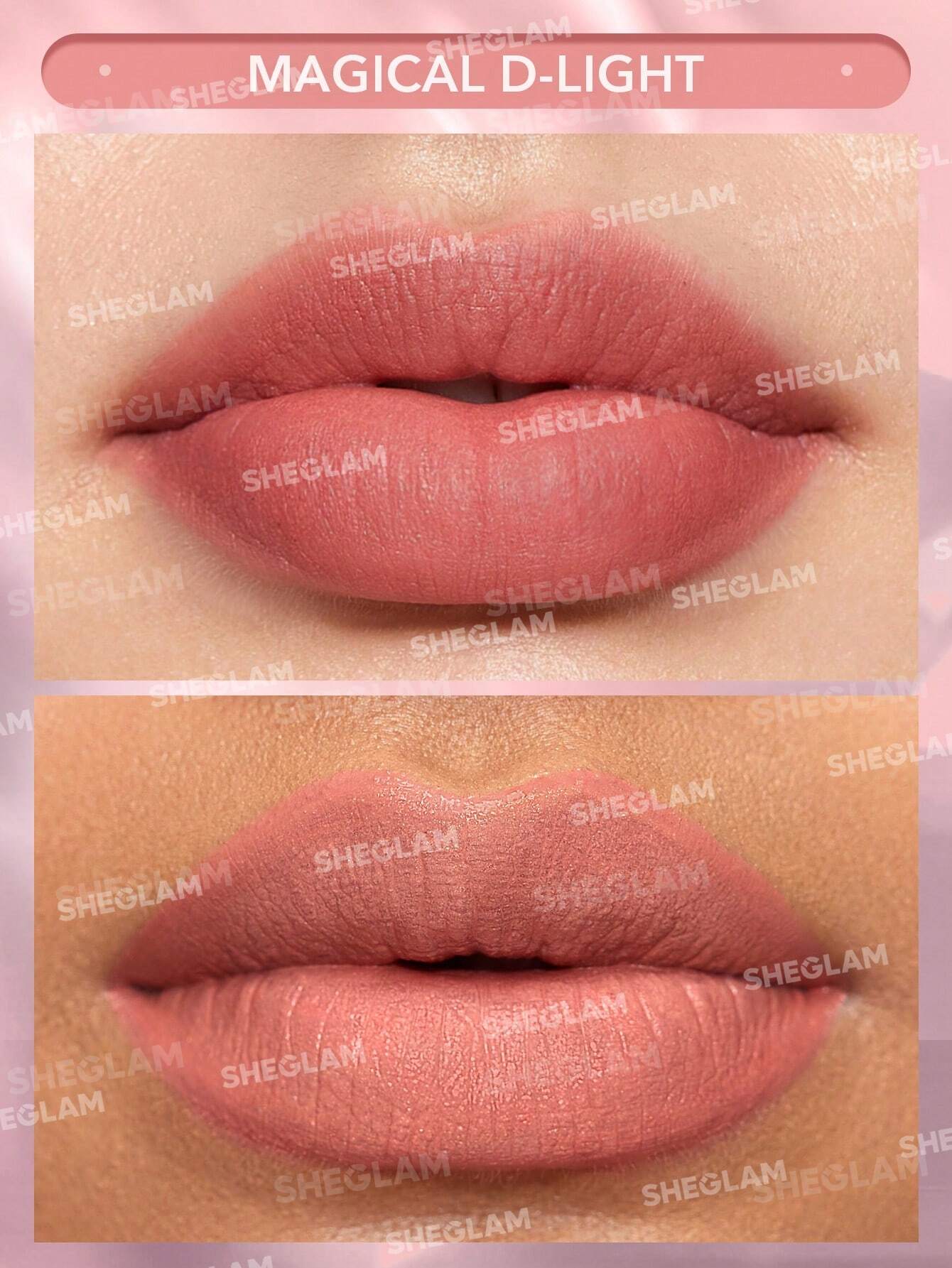 starlight velvet lipstick - sheglam shade magical D-light