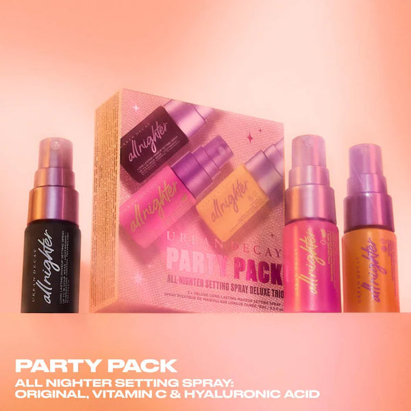 Urban Decay Mini Party Pack All Nighter Setting Spray Trio - Holiday Makeup Set (INDIVIDUAL)