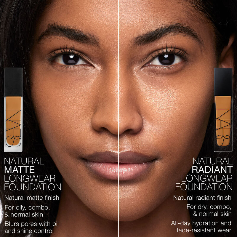 Difference between nars natural mate foundation and nars natural radiant foundation
