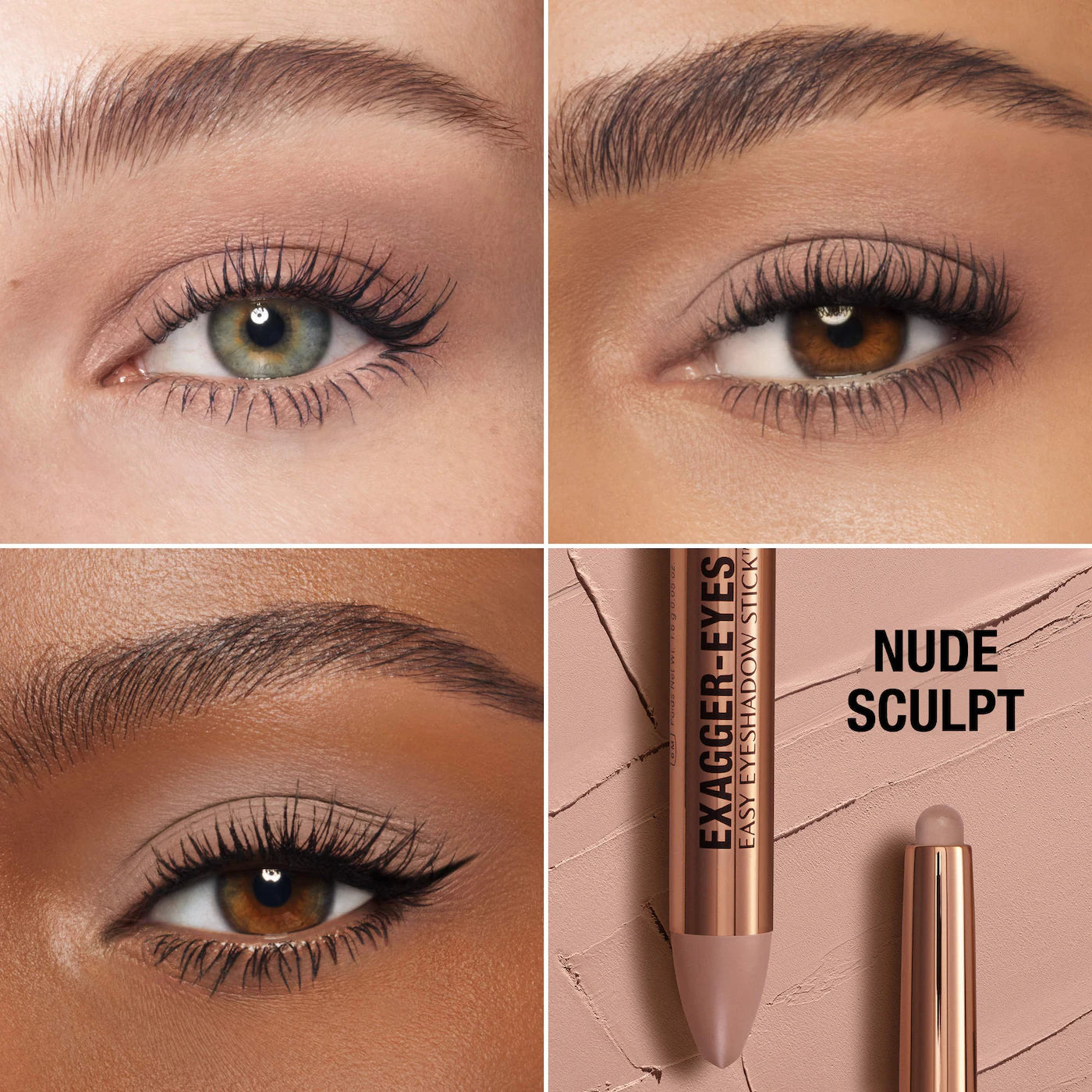 Charlotte Tilbury Exagger-Eyes Waterproof Eyeshadow Stick nude shade matte