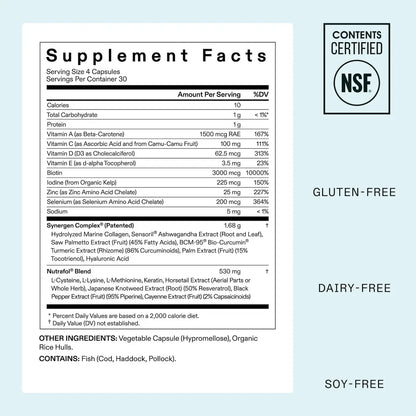 Nutrafol - Women Clinically Proven Hair Growth Supplement for Thinning