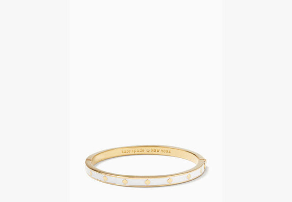 Kate Spade - Spot The Spade Enamel Hinged Bangle -