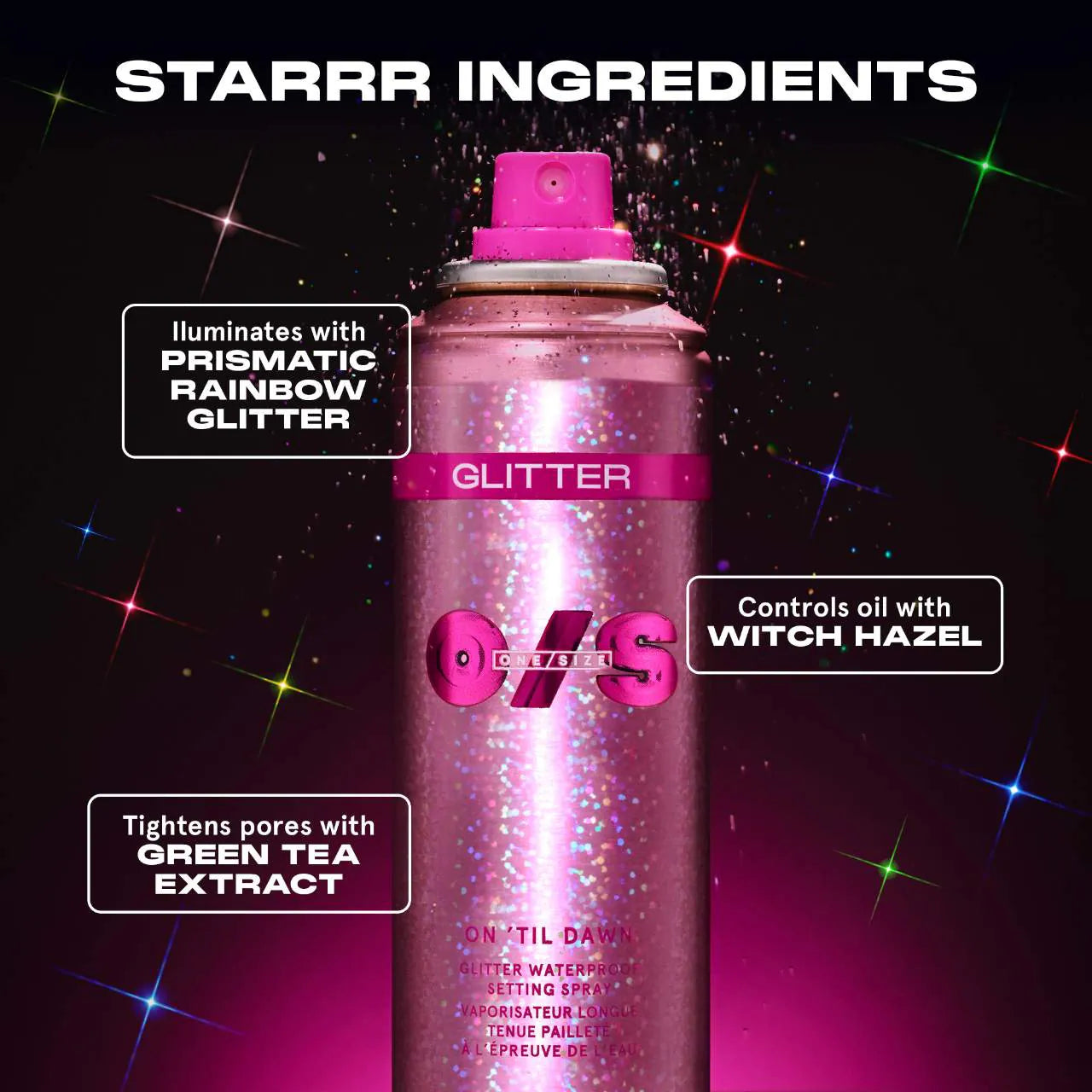 One/Star - On 'Til Dawn Glitter Waterproof Setting Spray