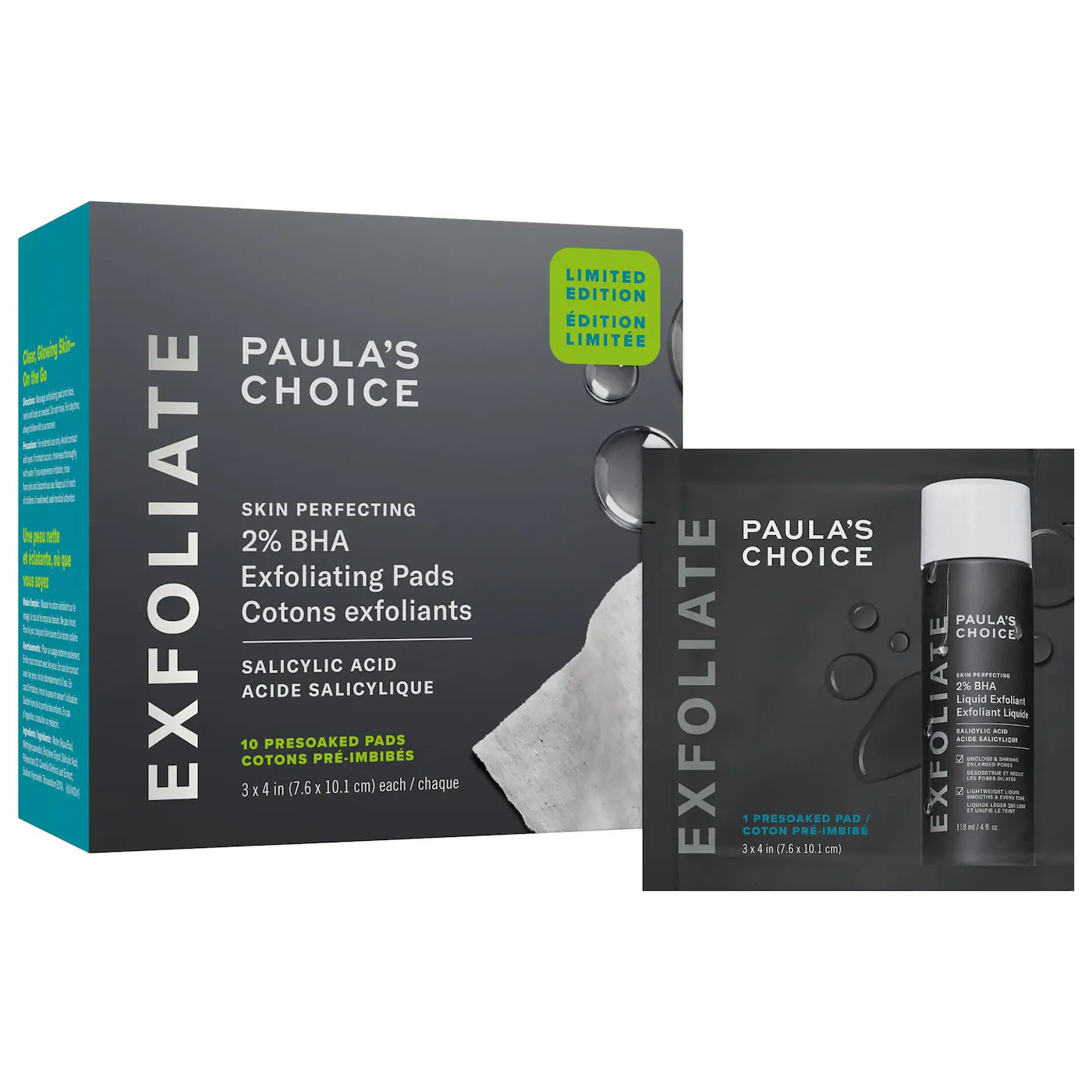 Paula's Choice - Skin Perfecting 2% BHA Exfoliating Toner Pads
