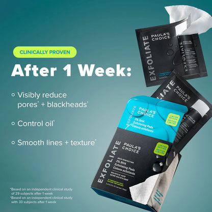 Paula's Choice - Skin Perfecting 2% BHA Exfoliating Toner Pads