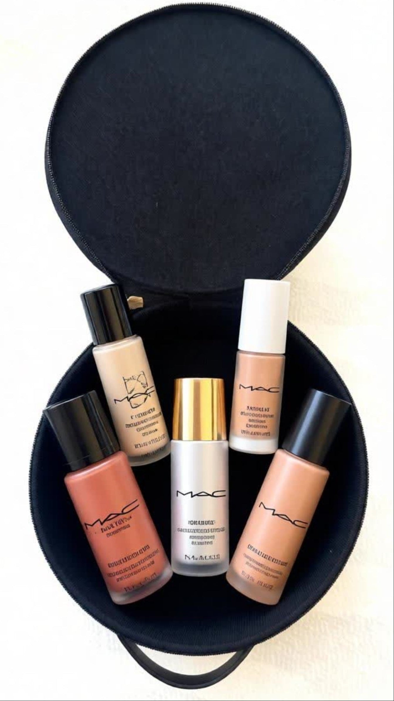 MAC Cosmetics Round Shimmer Cosmetic bag