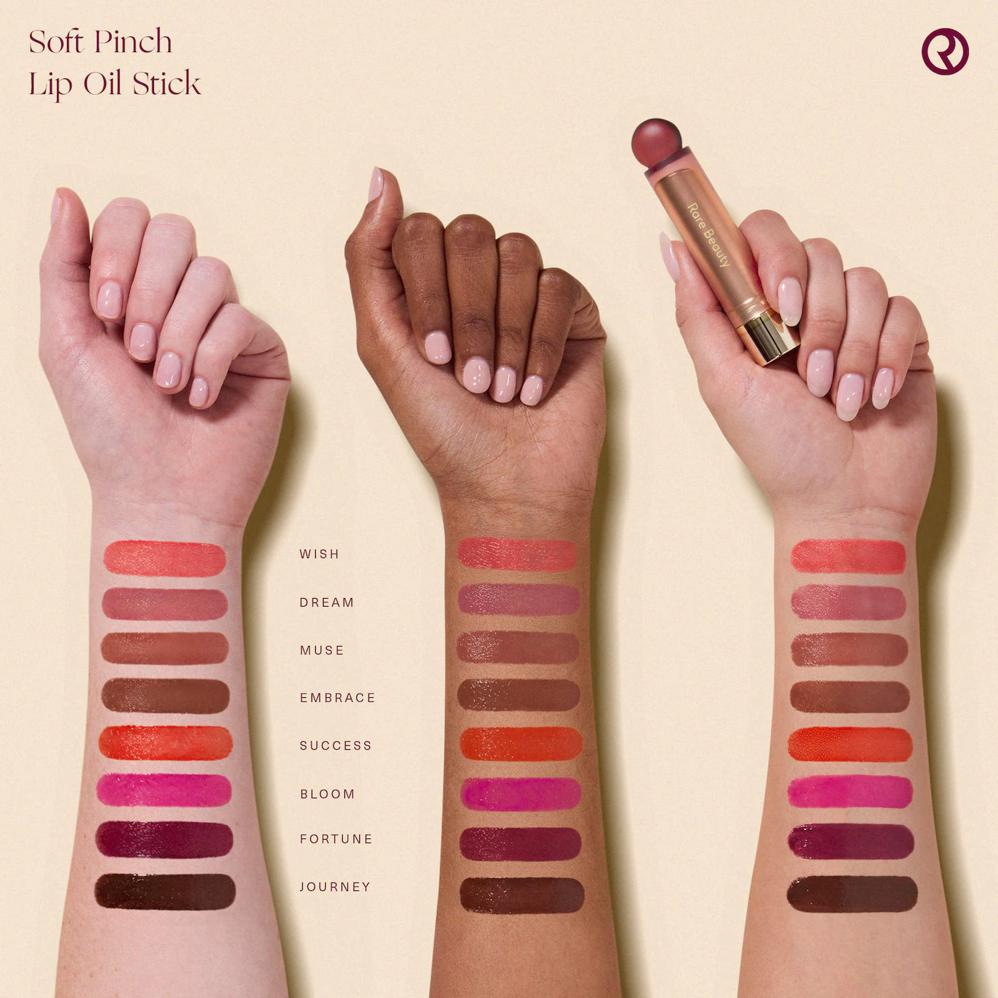 rare beauty soft pinch lip oil stick shades