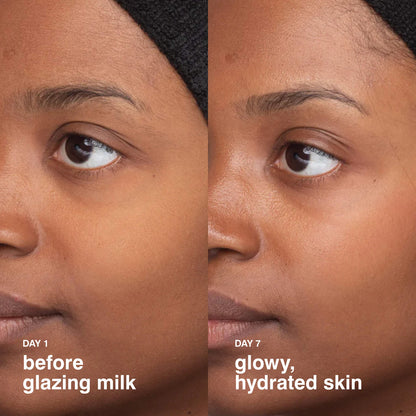 rhode glazing milk essence before and after use pictures