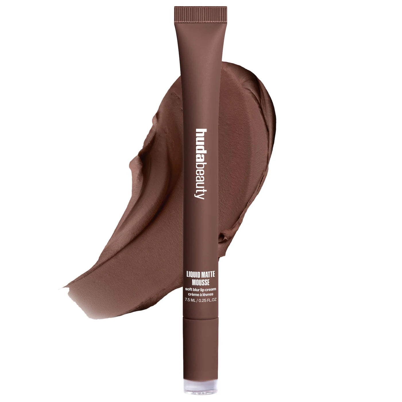 Huda beauty - LIQUID MATTE MOUSSE lipstick in rich brown shade