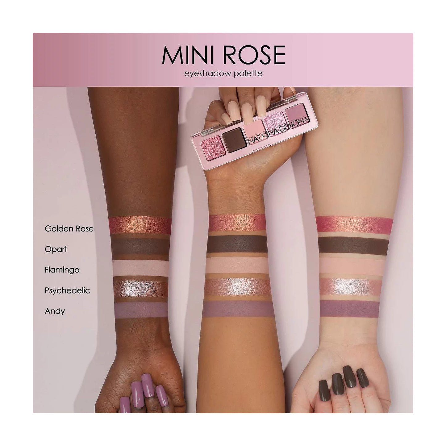 Natasha Denona - Mini Eyeshadow Palette (Starlette, Rose)