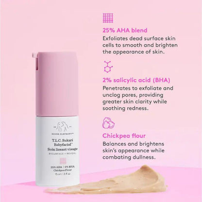 Drunk Elephant T.L.C. Sukari Babyfacial™ AHA + BHA Mask Mini