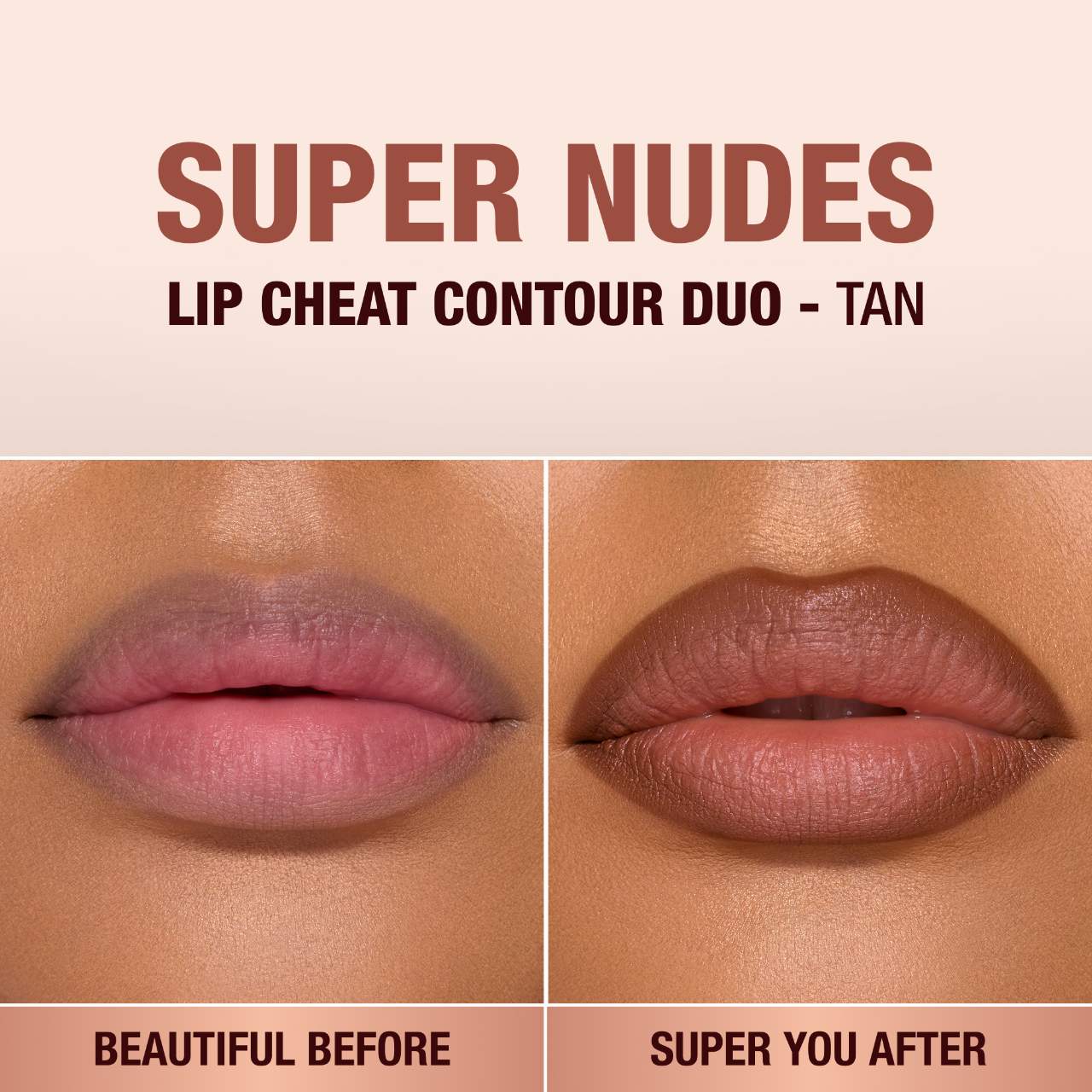 charlotte tilbury lip cheat contour duo in tan