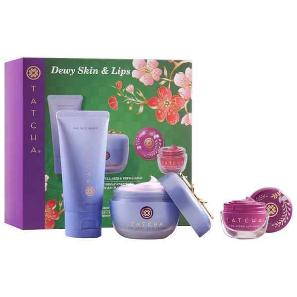 Tatcha Dewy Skin & Lips Hydrating Skincare Set