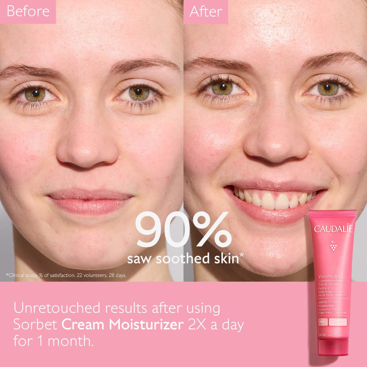 Caudalie  VinoHydra Sorbet Cream Moisturizer with Hyaluronic Acid
