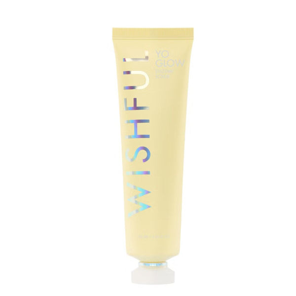 HUDA BEAUTY WISHFUL Yo Glow AHA & BHA Facial Enzyme Scrub