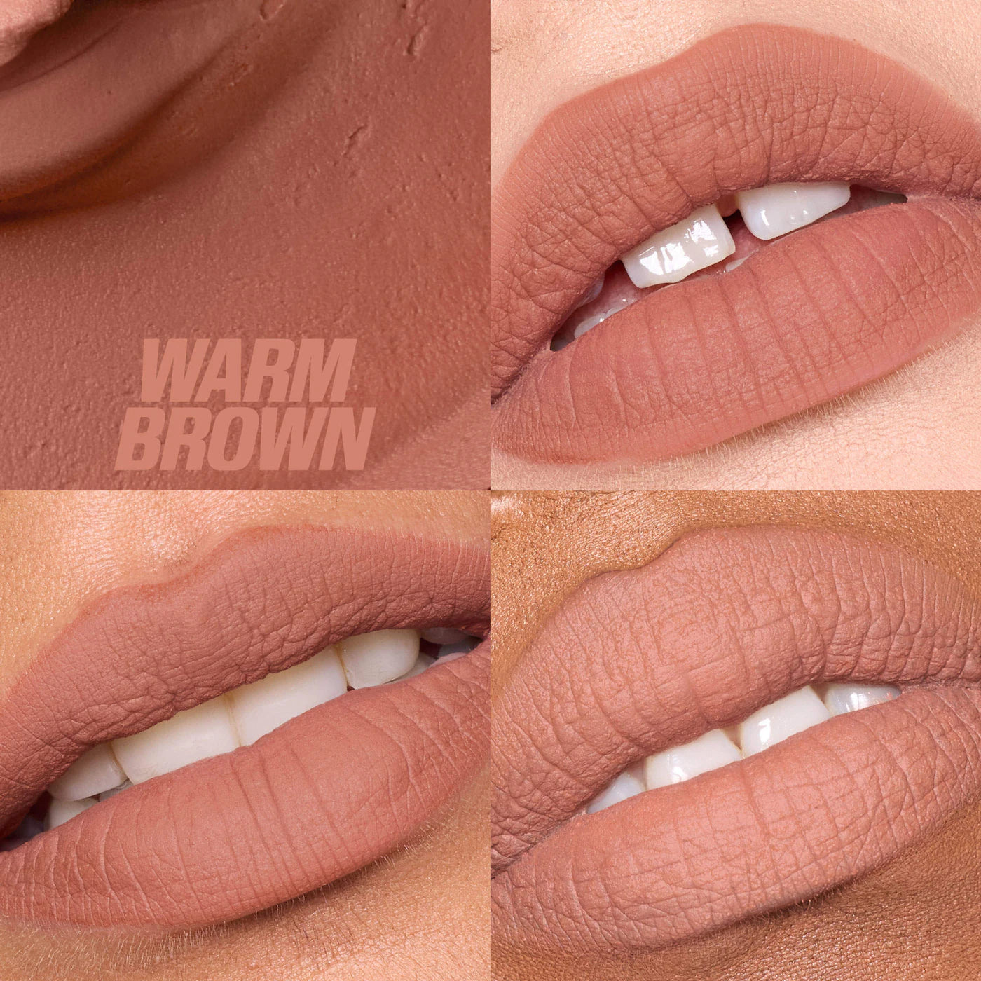 Huda beauty - LIQUID MATTE MOUSSE lipstick in warm brown