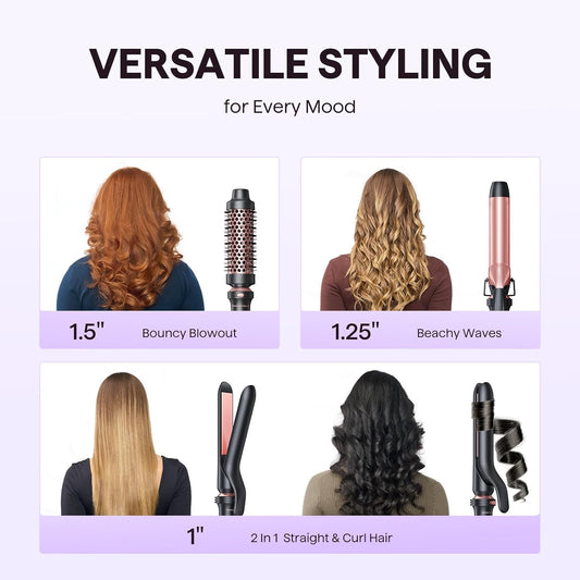 Wavytalk - Multi Curl 3 in 1 Curling Wand Set