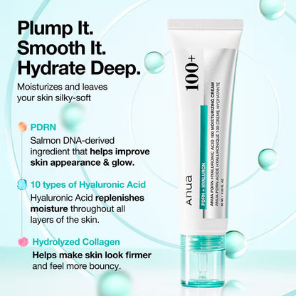 ANUA - PDRN Hyaluronic Acid 100 Moisturizing Cream