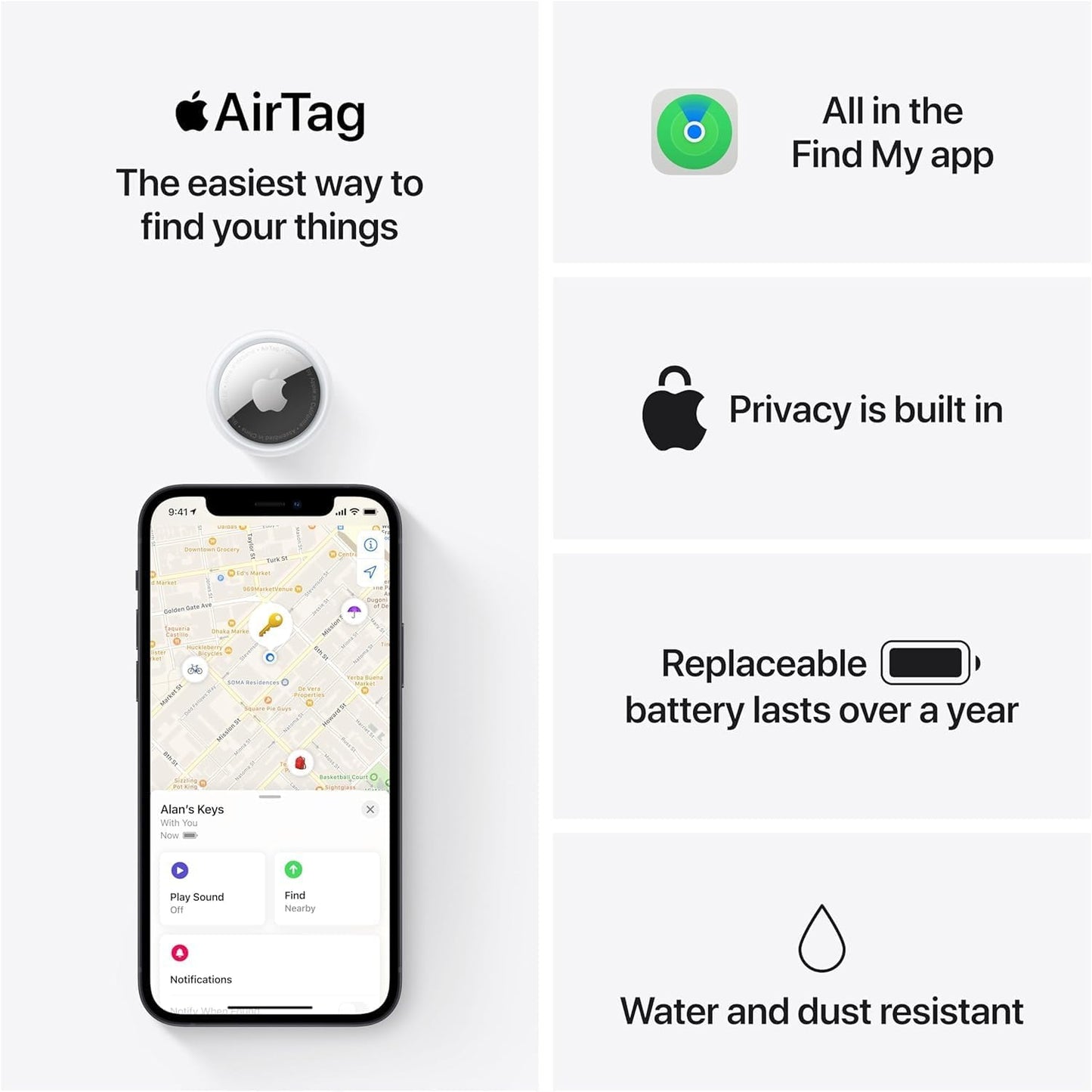 Apple AirTag (1st Generation) - 4 Pack