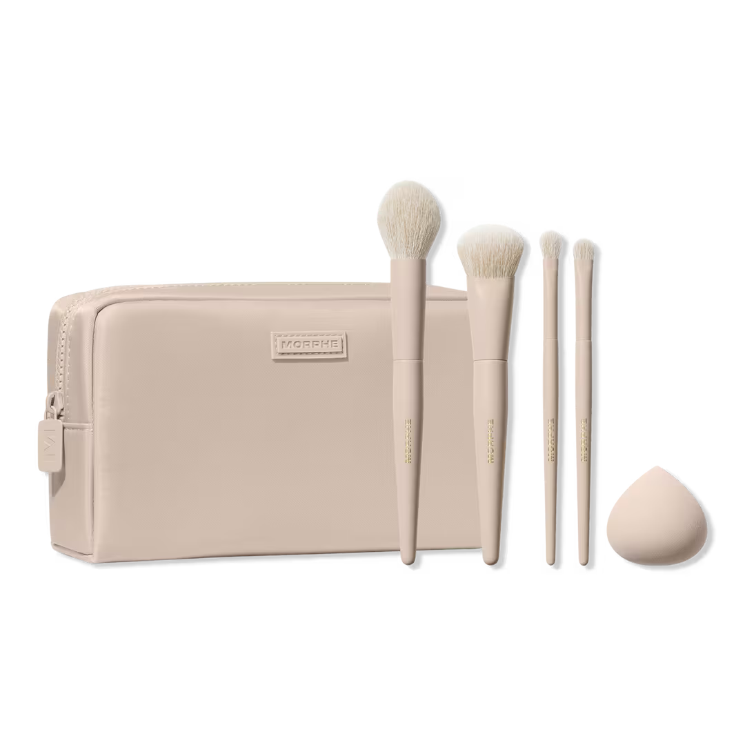 Morphe - Oat Latte 5-Piece Face & Eye Brush Set
