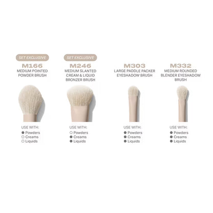 Morphe - Oat Latte 5-Piece Face & Eye Brush Set