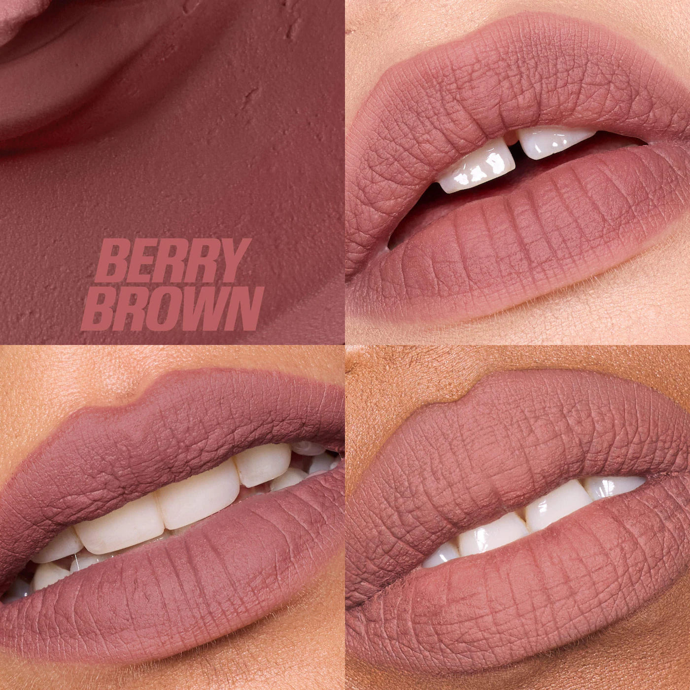 Huda beauty - LIQUID MATTE MOUSSE lipstick in berry brown