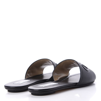 JIMMY CHOO Tiaret  Calfskin Tiaret Flat slides - Black
