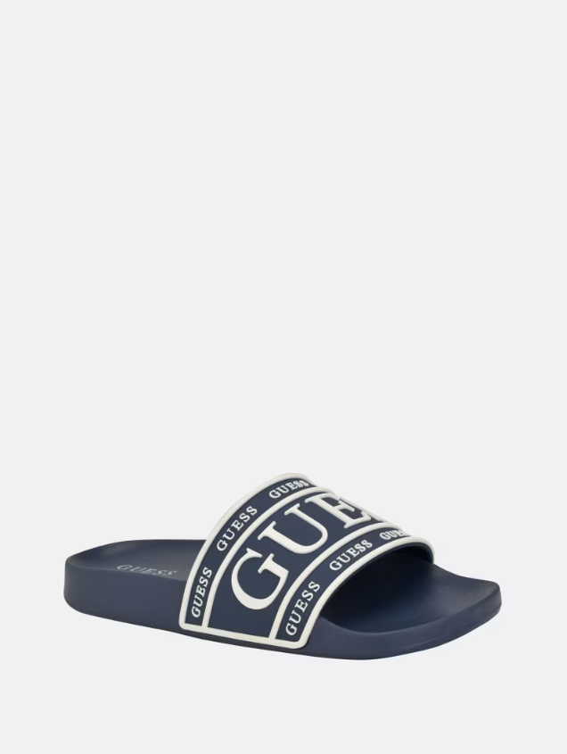 GUESS FACTORY  rubies logo slide sandals