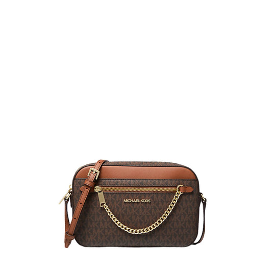 Michael Kors Jet Set Item Large EW Zip Chain Crossbody in Signature