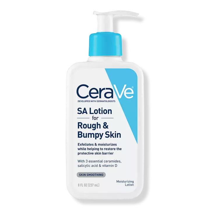 SA lotion for rough and bumpy skin
