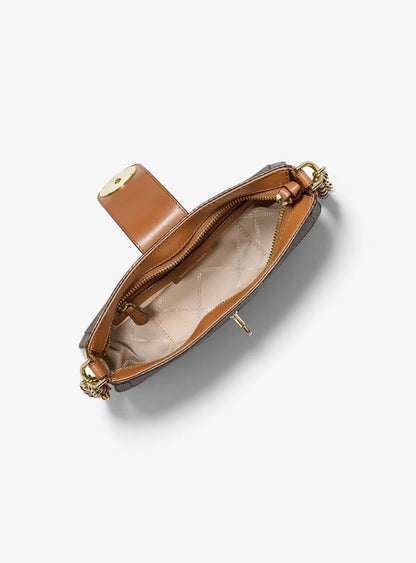 Michael Kors Carmen XS Leather Pouchette Shoulder Bag