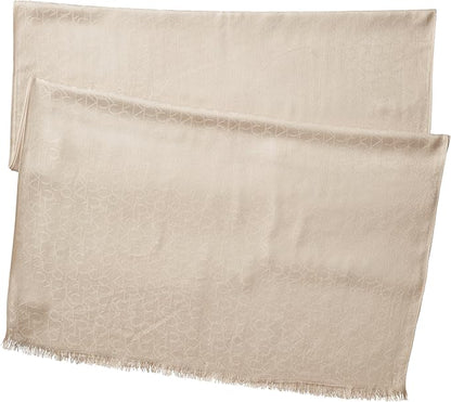 Calvin Klein - Lightweight Pashmina Scarf with Tonal Logo Pattern