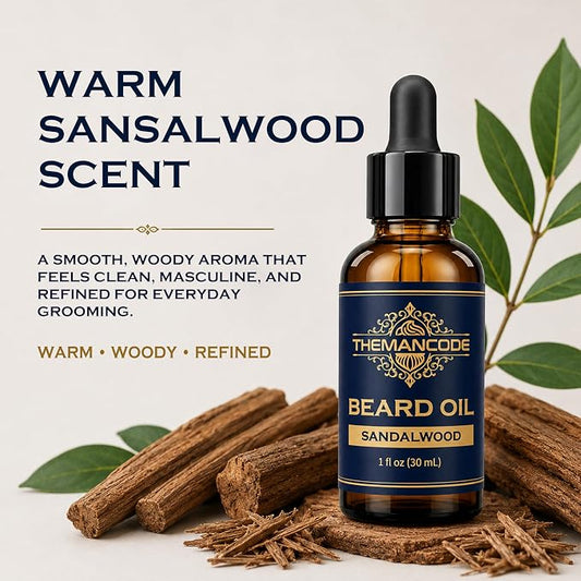 The Man Code - Sandalwood Beard Oil for Men