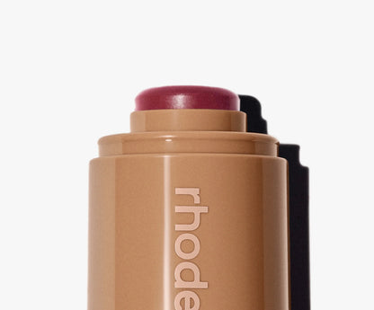 Travel-size cream blush stick for on-the-go touch ups and easy application

