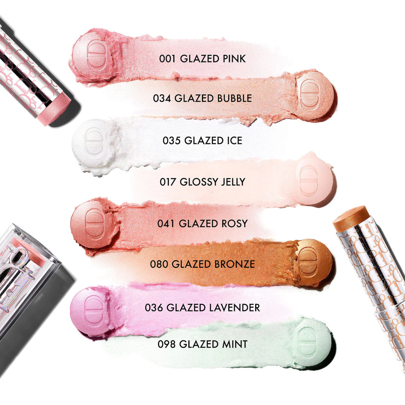 DIOR Backstage Glassy Glow Stick Multi-Use Stick Highlighter Balm shades