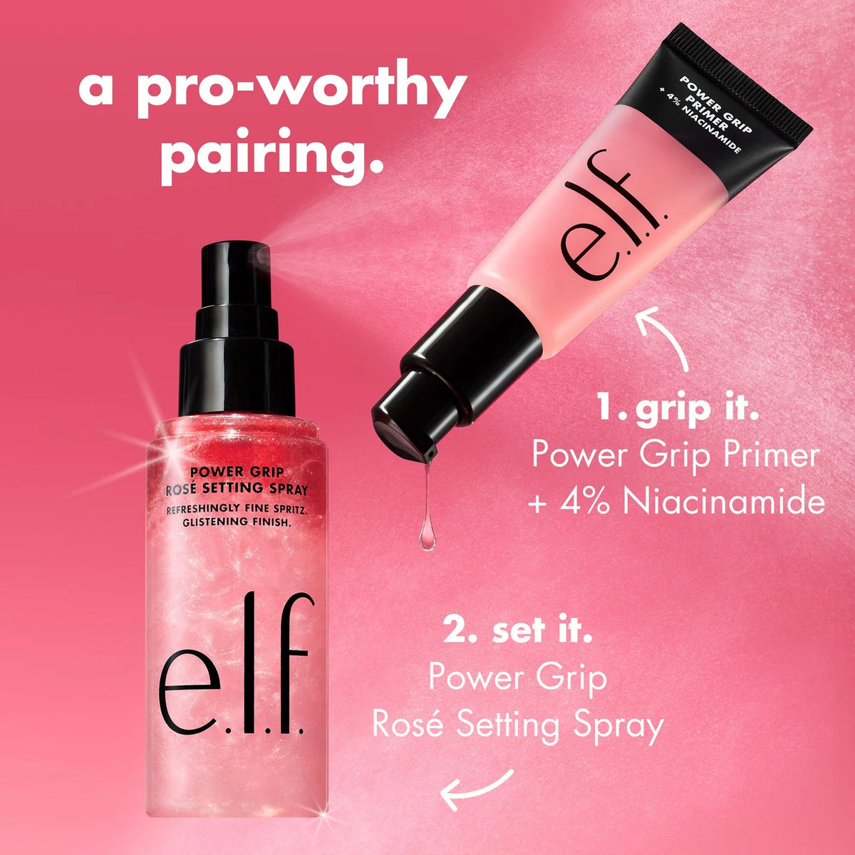 elf - Power Grip Rose Setting Spray