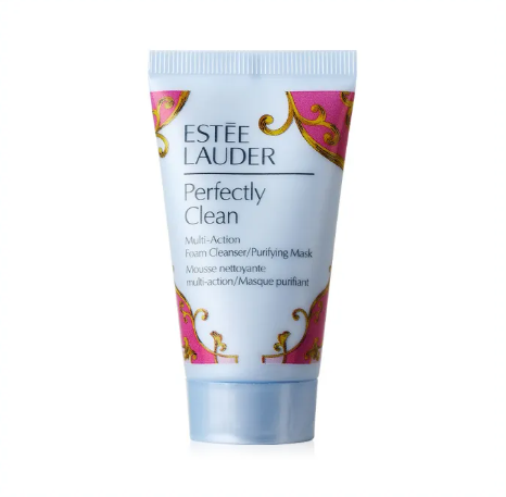 Estee Lauder Perfectly Clean Multi-Action Foam Cleanser/Purifying Mask Travel Size