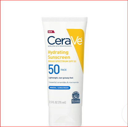 Hydrating mineral sunscreen