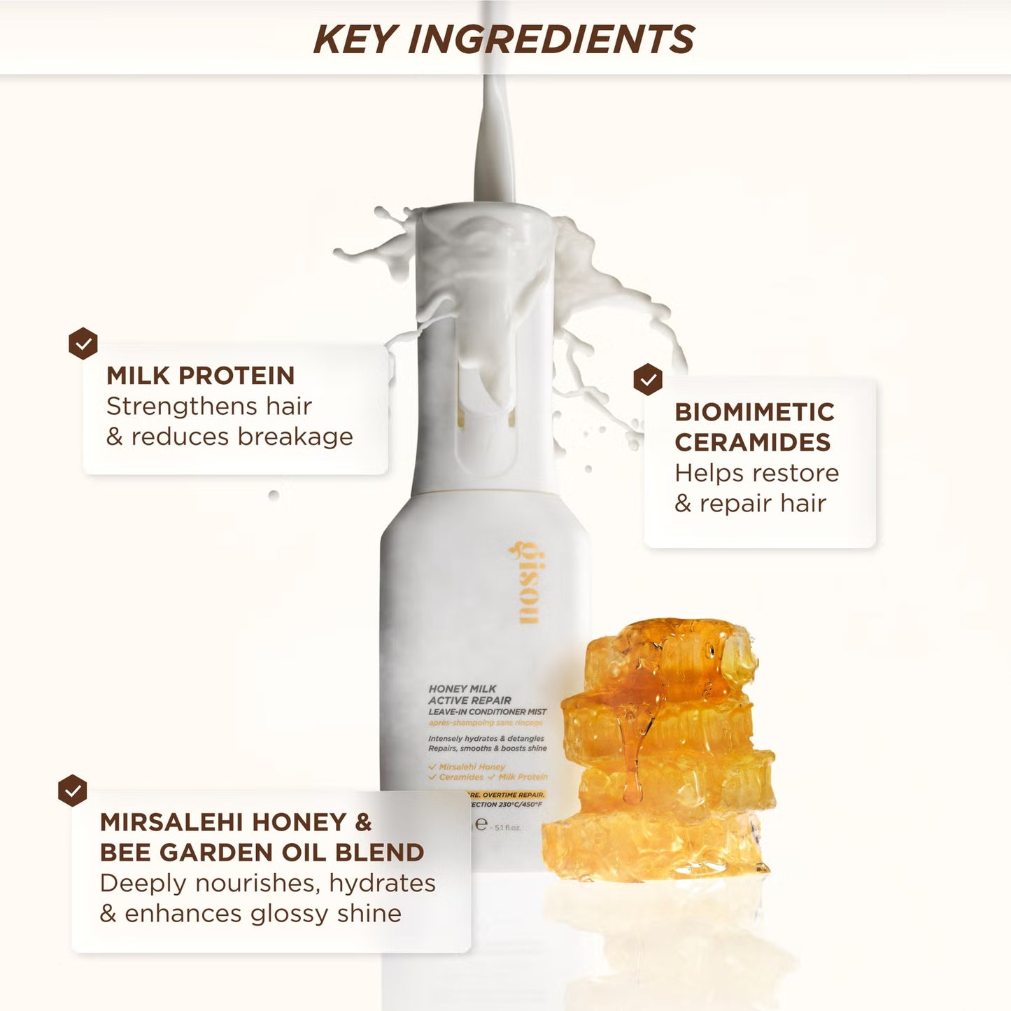 Gisou - Honey Milk Active Repair Leave-In Conditioner Mist