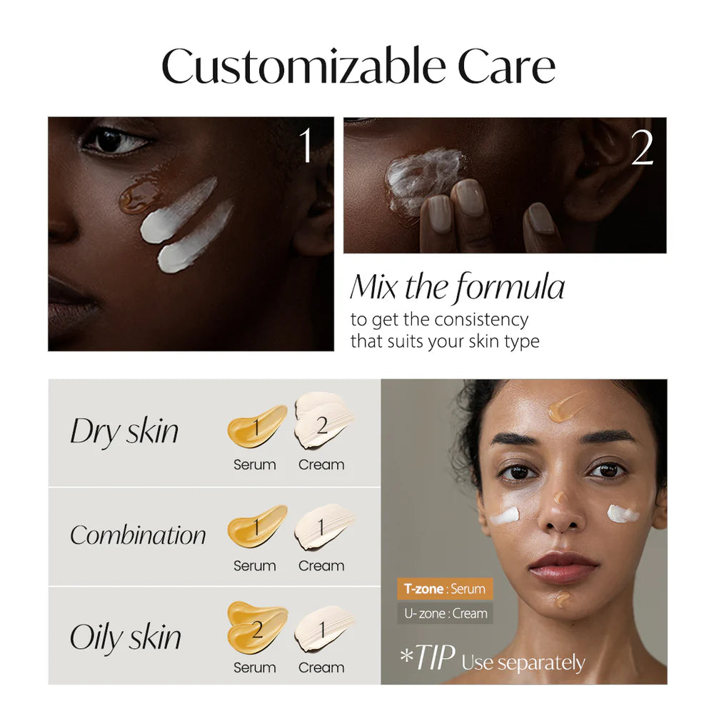 d'alba white truffle double serum & cream how to use