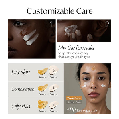 d'alba white truffle double serum & cream how to use